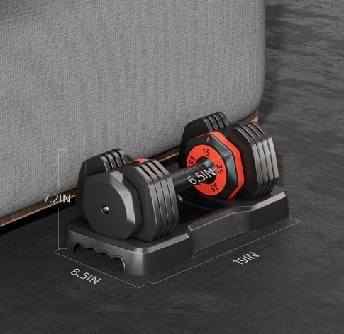 Space-Saving Adjustable Dumbbell for Full-Body Home Workouts