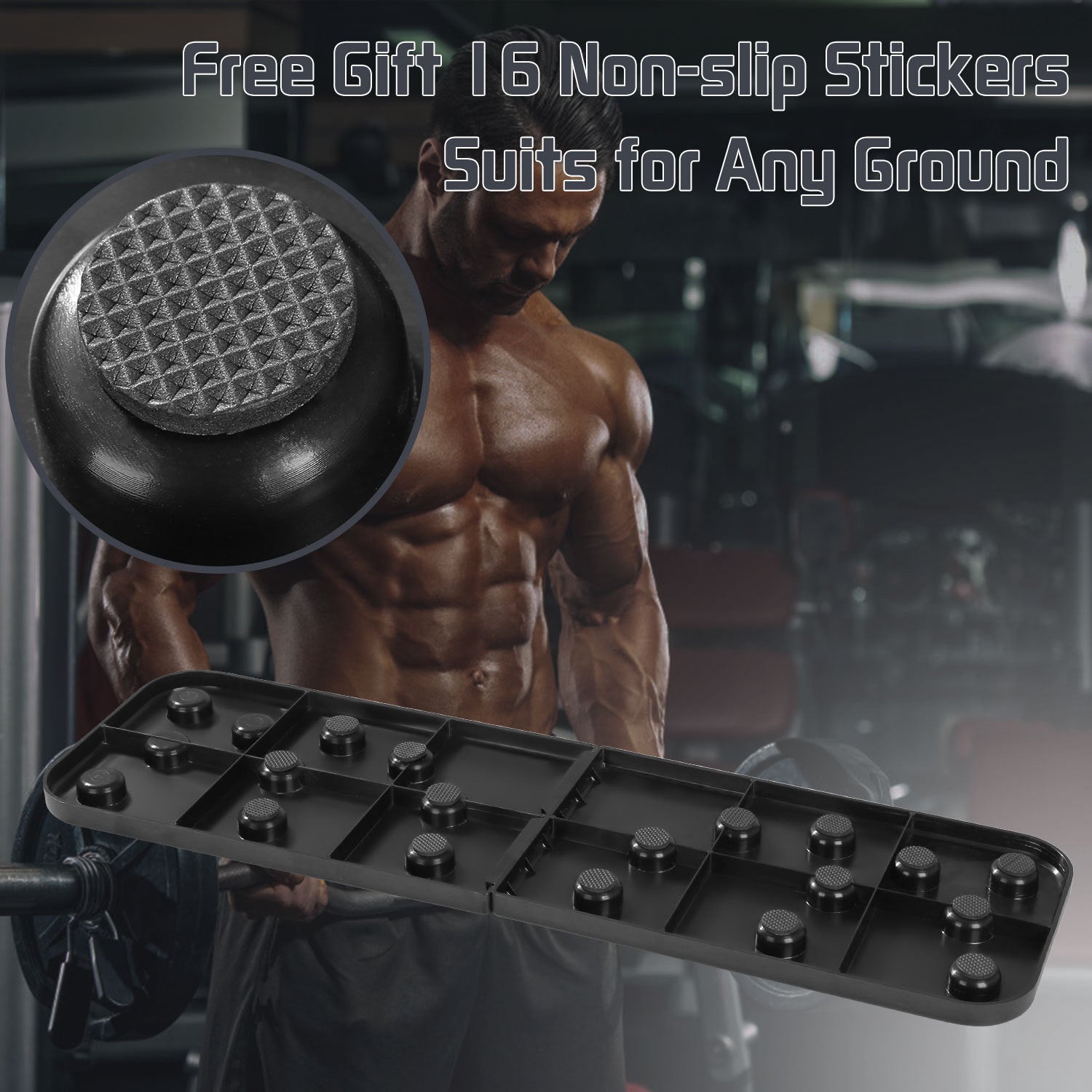 Push-Up Fitness Board with Adjustable Bracket Aid