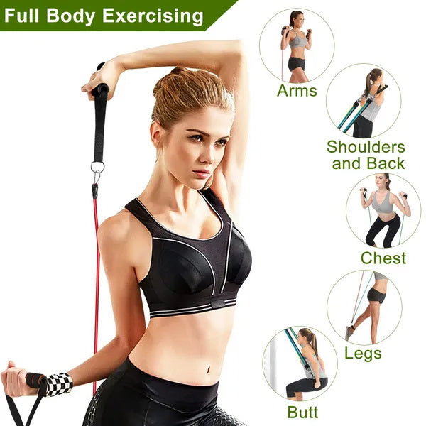 11-Piece Resistance Bands Kit for Full-Body Workouts