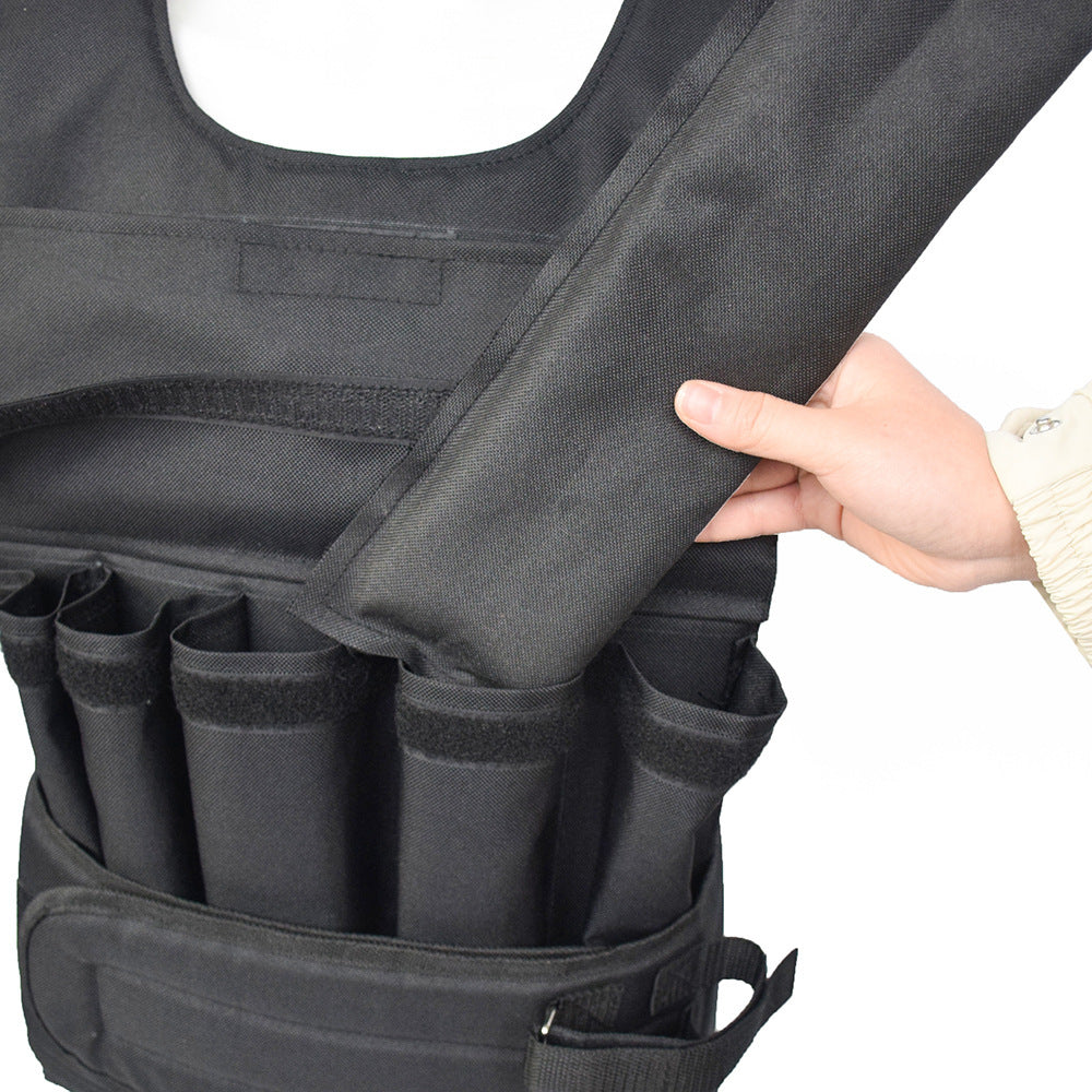 Adjustable Weight-Bearing Combat Vest for Strength and Fitness