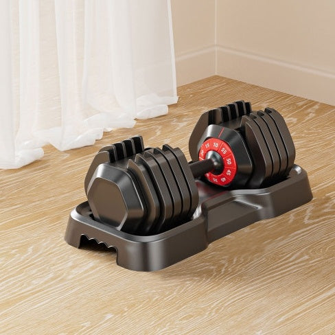Space-Saving Adjustable Dumbbell for Full-Body Home Workouts