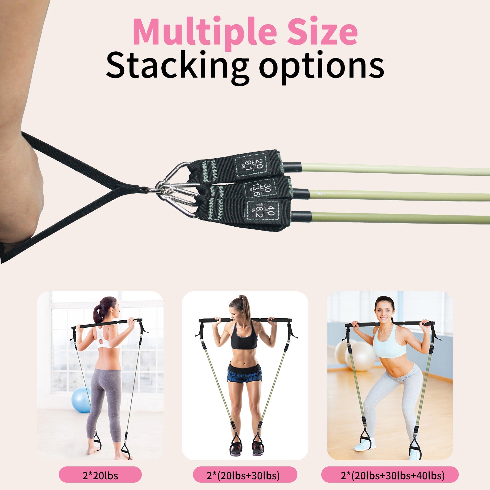 Full-Body Pilates Bar Kit – Yoga, Abs, and Strength
