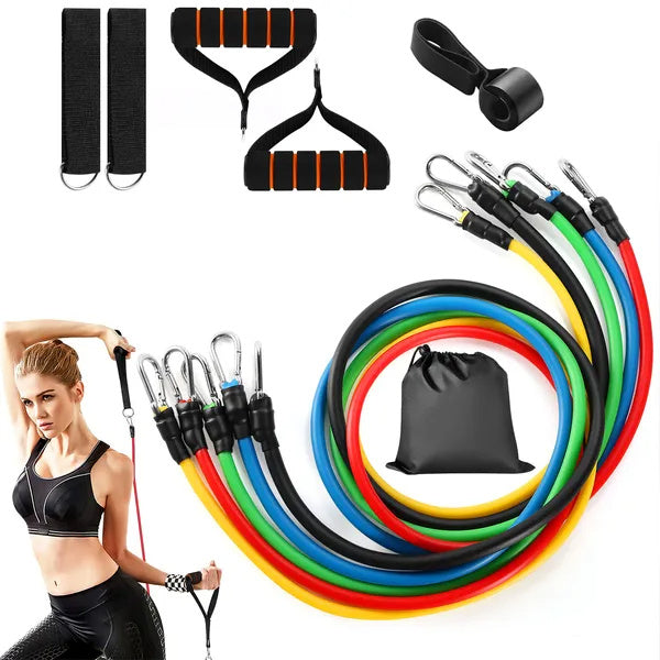 11-Piece Resistance Bands Kit for Full-Body Workouts